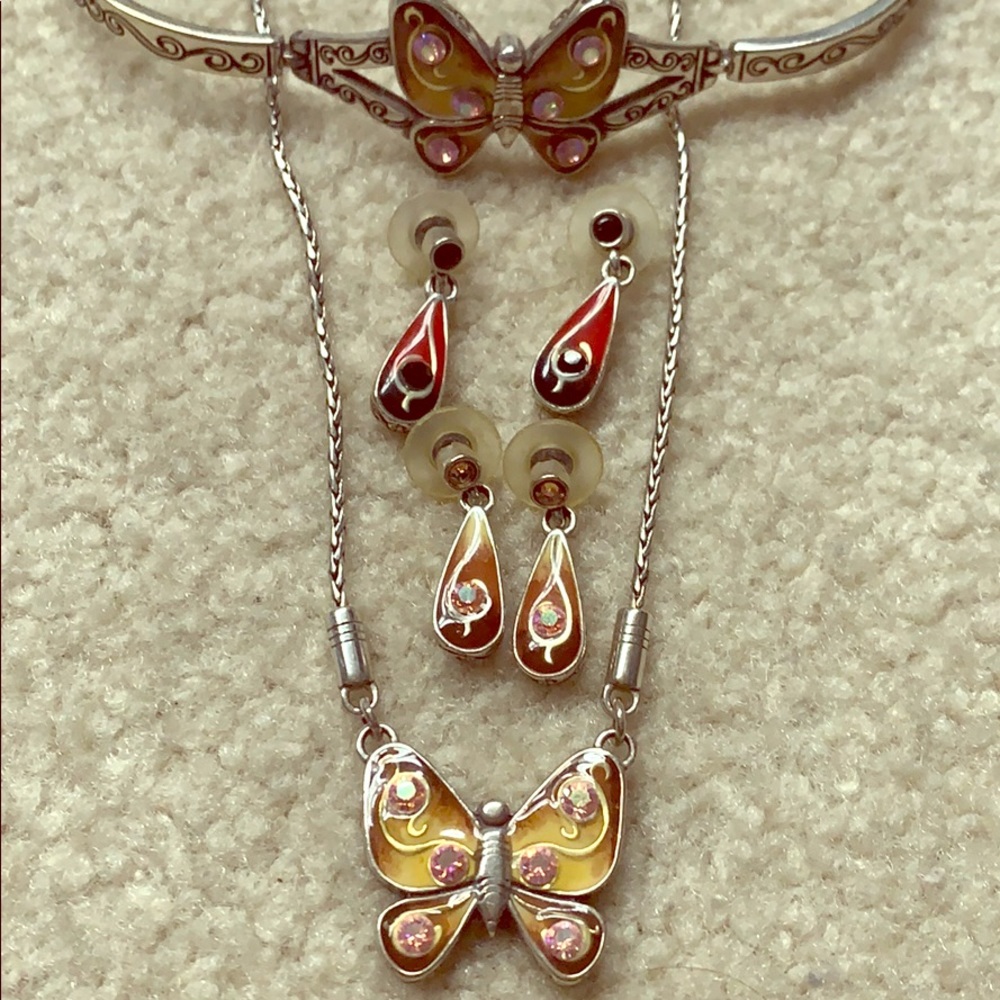 Brighton Papillion butterfly Necklace set